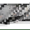 Mexen Lunar-F folding shower door right 140 cm, transparent, rose gold - 836S-140-050-60-00-P