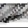 Mexen Lunar-F folding shower door right 140 cm, transparent, rose gold - 836S-140-050-60-00-P