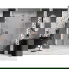 Mexen Lunar-F folding shower door right 140 cm, transparent, rose gold - 836S-140-050-60-00-P