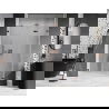 Mexen Lunar-F folding shower door right 140 cm, transparent, rose gold - 836S-140-050-60-00-P