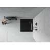Mexen Flat slim square shower tray 70 x 70 cm, Black, Black siphon - 40707070B