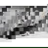 Mexen Lunar-F shower door folding right 130 cm, transparent, brushed gun gray - 836S-130-050-66-00-P