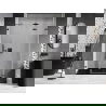 Mexen Lunar-F folding shower door right 140 cm, transparent, brushed gun gray - 836S-140-050-66-00-P