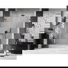 Mexen Lunar-B shower door, left hinged 145 cm, transparent, gun metal - 832S-145-050-95-00-L