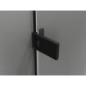 Mexen Lunar-F folding shower door right 150 cm, transparent, black - 836S-150-050-70-00-P