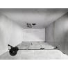 Mexen Lunar-F folding shower door right 150 cm, transparent, black - 836S-150-050-70-00-P