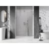 Mexen Lunar-B left shower door 110 cm, transparent, brushed nickel - 832S-110-050-97-00-L