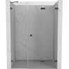 Mexen Lunar-F shower folding door right 110 cm, transparent, gun metal - 836S-110-050-95-00-P