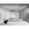 Mexen Lunar-F foldable shower door right 125 cm, transparent, brushed nickel - 836S-125-050-97-00-P