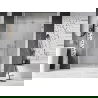 Mexen Lunar-B shower door, left side, 140 cm, transparent, brushed nickel - 832S-140-050-97-00-L