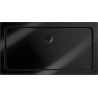 Mexen Flat rectangular slim shower tray 140 x 70 cm, black, black siphon - 40707014B