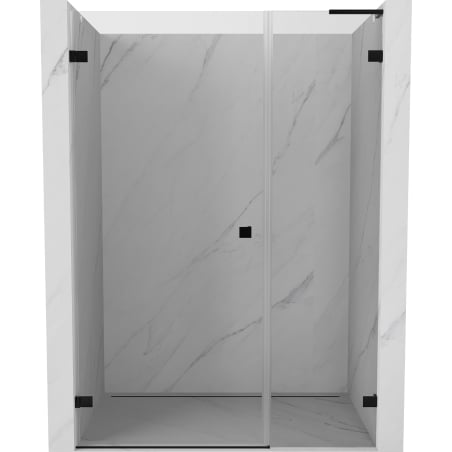 Mexen Lunar-B L left swing shower door 120 cm, transparent, black - 832SL-120-050-70-00-L
