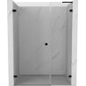 Mexen Lunar-B L left swing shower door 120 cm, transparent, black - 832SL-120-050-70-00-L