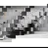 Mexen Lunar-B L left swing shower door 120 cm, transparent, black - 832SL-120-050-70-00-L