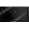 Mexen Flat rectangular slim shower tray 130 x 70 cm, black, black siphon - 40707013B