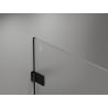 Mexen Lunar-B L left swing shower door 120 cm, transparent, black - 832SL-120-050-70-00-L