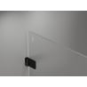 Mexen Lunar-B L left swing shower door 120 cm, transparent, black - 832SL-120-050-70-00-L