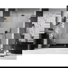 Mexen Lunar-B L shower doors hinged left 130 cm, transparent, black - 832SL-130-050-70-00-L