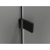 Mexen Lunar-B L 145 cm Left Hinged Shower Door, Transparent, Black - 832SL-145-050-70-00-L