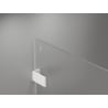 Mexen Lunar-F L folding shower door left 120 cm, transparent, white - 836SL-120-050-20-00-L