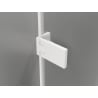 Mexen Lunar-F L folding shower door left 120 cm, transparent, white - 836SL-120-050-20-00-L