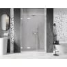 Mexen Lunar-F L Foldable Shower Doors Left 120 cm, Transparent, White - 836SL-120-050-20-00-L
