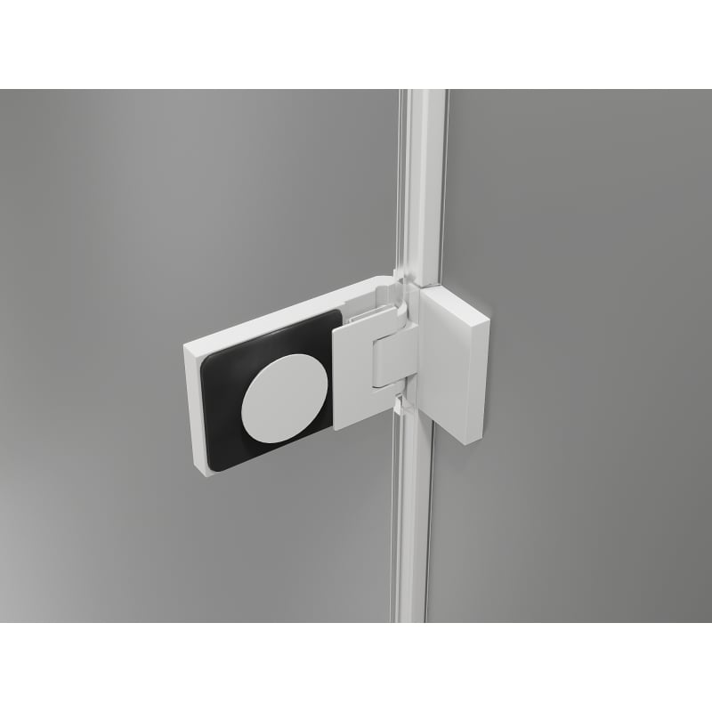 Mexen Lunar-F L folding shower door left 125 cm, transparent, white - 836SL-125-050-20-00-L