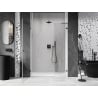 Mexen Lunar-B L left hinged shower door 115 cm, transparent, gun metal - 832SL-115-050-95-00-L