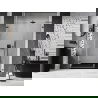 Mexen Lunar-B L shower doors, left hinged 120 cm, transparent, gun metal - 832SL-120-050-95-00-L