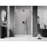 Mexen Lunar-B L left hinged shower door 135 cm, transparent, gun metal - 832SL-135-050-95-00-L