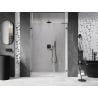 Mexen Lunar-B L left hinged shower door 135 cm, transparent, gun metal - 832SL-135-050-95-00-L