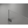 Mexen Lunar-B L left hinged shower door 135 cm, transparent, gun metal - 832SL-135-050-95-00-L