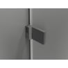 Mexen Lunar-B L left hinged shower door 135 cm, transparent, gun metal - 832SL-135-050-95-00-L