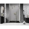 Mexen Lunar-F L folding shower door left 110 cm, transparent, gold - 836SL-110-050-50-00-L