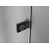 Mexen Lunar-B L left hinged shower door 150 cm, transparent, gun metal - 832SL-150-050-95-00-L