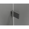Mexen Lunar-B L left hinged shower door 150 cm, transparent, gun metal - 832SL-150-050-95-00-L