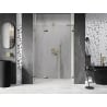 Mexen Lunar-F L folding shower door left 150 cm, transparent, gold - 836SL-150-050-50-00-L