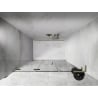 Mexen Lunar-F L folding shower door left 150 cm, transparent, gold - 836SL-150-050-50-00-L
