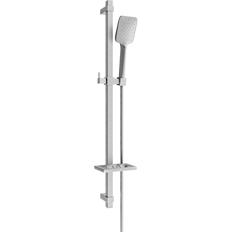 Mexen DQ62 sliding shower set, brushed gun gray - 785624581-66