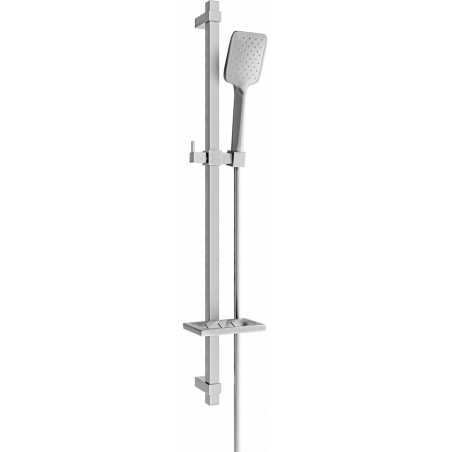 Mexen DQ62 sliding shower set, brushed gun gray - 785624581-66