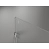 Mexen Lunar-B L pivot shower door left 125 cm, transparent, brushed nickel - 832SL-125-050-97-00-L