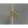 Mexen Lunar-F L folding shower doors left 135 cm, transparent, brushed gold - 836SL-135-050-55-00-L