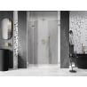 Mexen Lunar-F L folding shower doors left 135 cm, transparent, brushed gold - 836SL-135-050-55-00-L