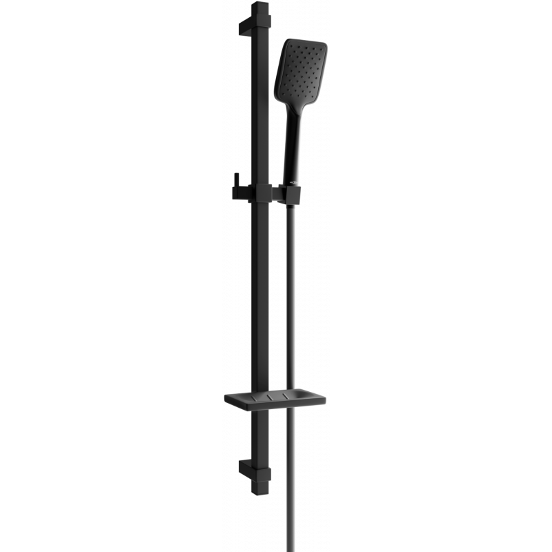 Mexen DQ62 black sliding shower set - 785624581-70