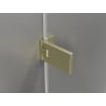 Mexen Lunar-F L folding shower door left 145 cm, transparent, gold brushed - 836SL-145-050-55-00-L