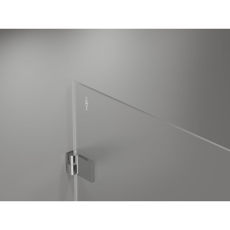 Mexen Lunar-B L right-hand hinged shower door 125 cm, transparent, chrome - 832SL-125-050-01-00-P