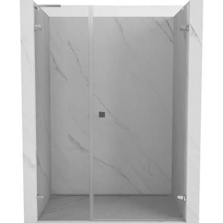 Mexen Lunar-B L right-hand hinged shower door 125 cm, transparent, chrome - 832SL-125-050-01-00-P