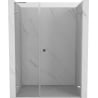 Mexen Lunar-B L, 140 cm Right Hinged Shower Door, Transparent, Chrome - 832SL-140-050-01-00-P