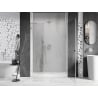 Mexen Lunar-B L, 140 cm Right Hinged Shower Door, Transparent, Chrome - 832SL-140-050-01-00-P