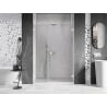 Mexen Lunar-B L shower door swing right 110 cm, transparent, white - 832SL-110-050-20-00-P